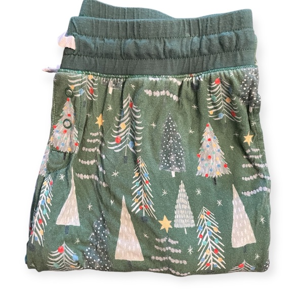 Little Sleepies Other - Little Sleepies Green Twinkling Tree Christmas Holiday Jogger Sleep Pants Small